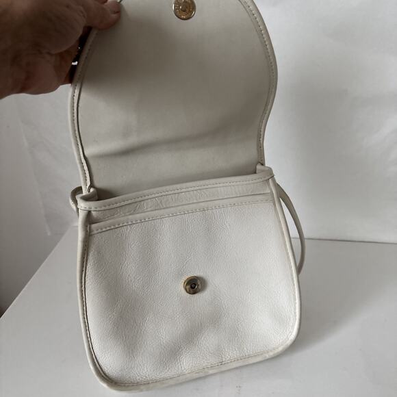 Vtg Coach Lindsay Bone White Bone Handbag Purse Crossbody #9888 - Picture 8 of 13